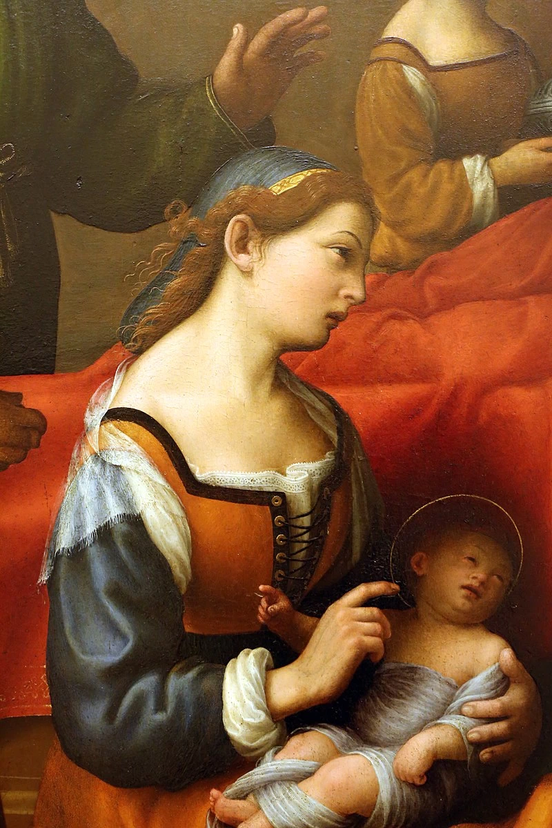 La nascita di Giovanni Battista - The Bridgeman Art Library, dettaglio